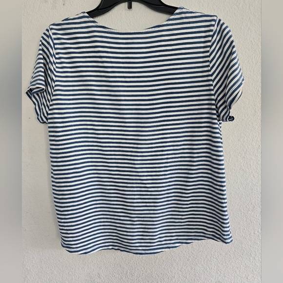 St John's Bay Blouse Women PXL Floral Short Sleeve Embroidery Lightweight - Picture 10 of 10